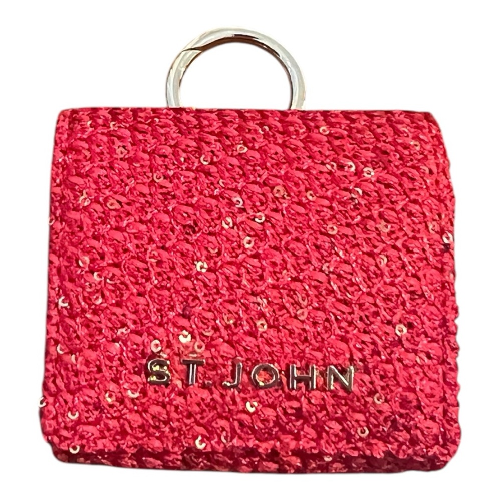 St. John Red Sequin Airbuds Case